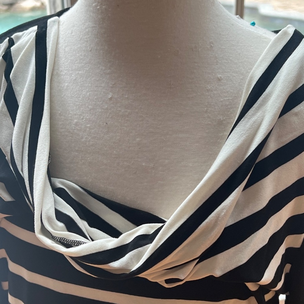 NWT White House Black Market Cowl Neck Dress Women's size L - Picture 3 of 8
